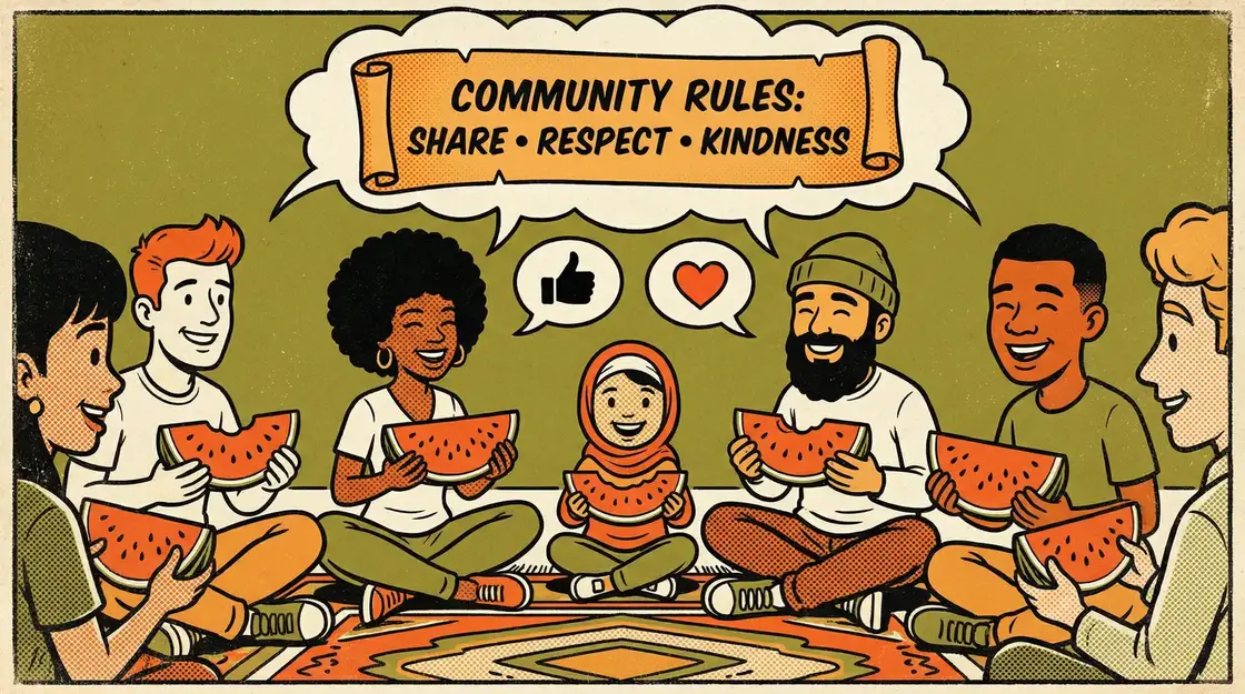 吃瓜黑料 社区公约漫画插图